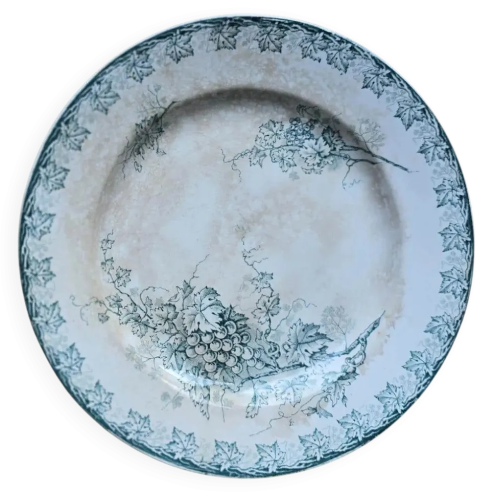 Assiette plate modèle Raisin