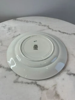 Assiette plate Saint Amand décor corbeille fleurie 23cm