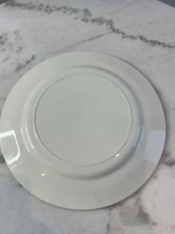 Assiette plate Salins décor bleues 24,5cm