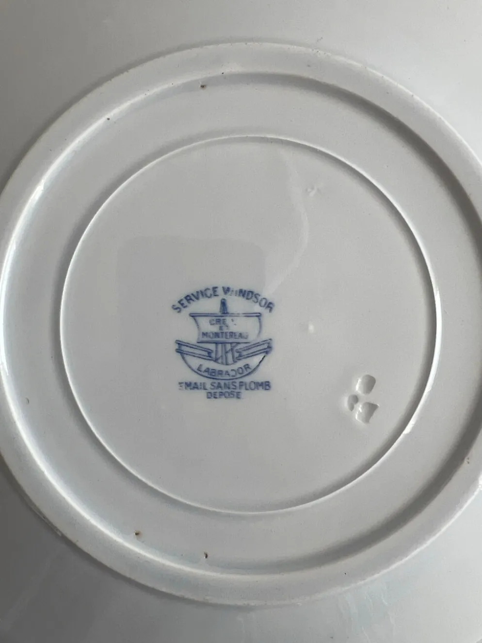 Assiette plate Service Windsor Creil et Montereau 24,5cm