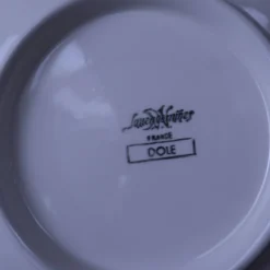 Assiette plate sur pied Sarreguemines