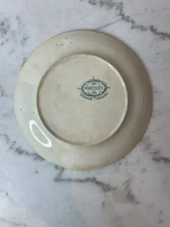 Assiette plate terre de fer Narcisses Onnaing
