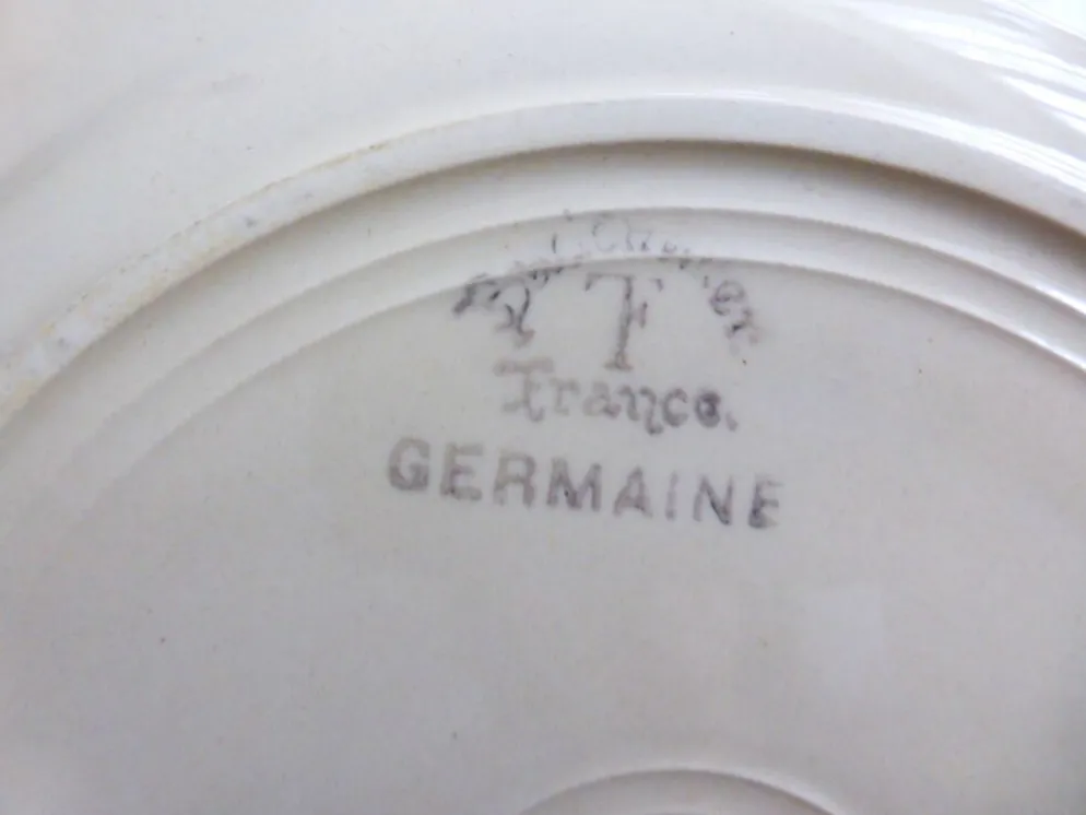 1 assiette plate vintage de Badonviller modèle Germaine 221232