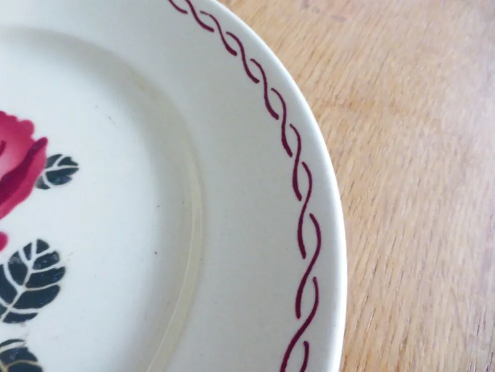 1 assiette plate vintage de Badonviller modèle Germaine 221232