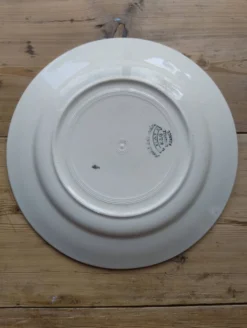 Assiette plate vintage faïence Lunéville K&G modèle Mai