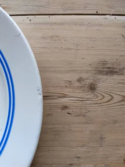 Assiette plate vintage faïence Lunéville K&G modèle Mai