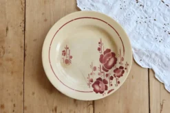 Assiette plate vintage terre de fer Saint-Amand modèle 211