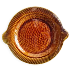 Assiette à poisson vintage Sarreguemines, France
