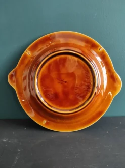 Assiette à poisson vintage Sarreguemines, France