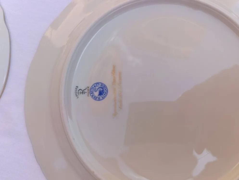 Assiette Porcelaine limoges Raynaud & cie