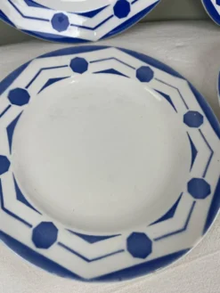 4 assiettes anciennes art déco