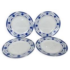 4 assiettes anciennes art déco