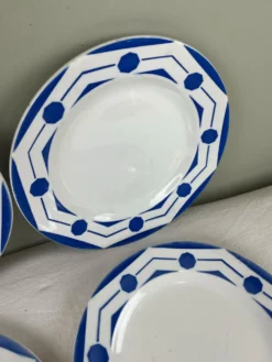 4 assiettes anciennes art déco
