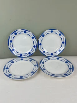 4 assiettes anciennes art déco