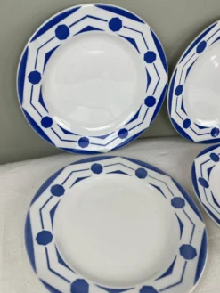 4 assiettes anciennes art déco