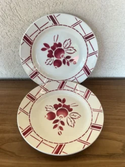 Assiettes anciennes Gien