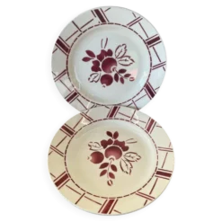 Assiettes anciennes Gien