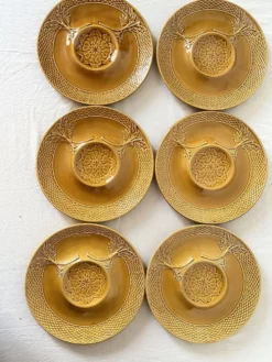 Assiettes à artichauts années 70