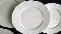 6 Assiettes à asperges en porcelaine Pillivuyt