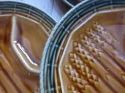 5 assiettes à asperges, 1 plat Sarreguemines L1 / 200106