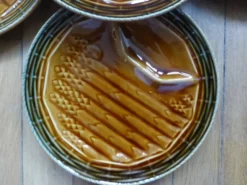 5 assiettes à asperges, 1 plat Sarreguemines L1 / 200106