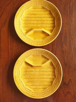 2 assiettes à asperges Sarreguemines