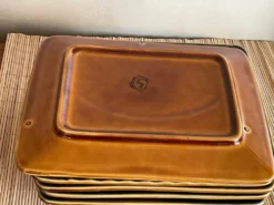 6 assiettes Asperges Sarreguemines