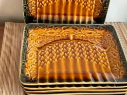 6 assiettes Asperges Sarreguemines