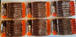 6 assiettes à asperges Vallauris