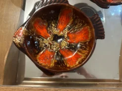 3 Assiettes à Bouillabaisse vintage signée Marius Giuge - Vallauris