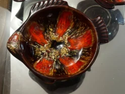 3 Assiettes à Bouillabaisse vintage signée Marius Giuge - Vallauris