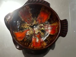 3 Assiettes à Bouillabaisse vintage signée Marius Giuge - Vallauris