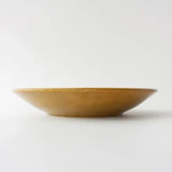 Assiette scandinave en céramique moutarde, années 1960