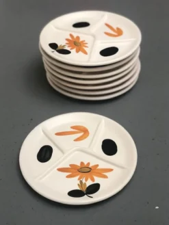 Assiettes compartimentées pour salades composées