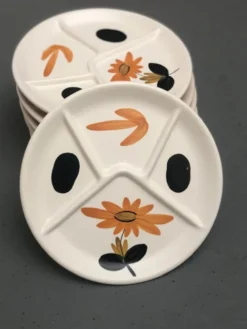 Assiettes compartimentées pour salades composées