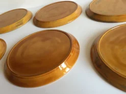 6 assiettes compartimentées vintage