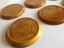 6 assiettes compartimentées vintage