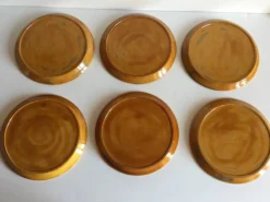 6 assiettes compartimentées vintage