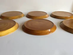 6 assiettes compartimentées vintage