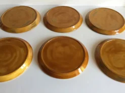 6 assiettes compartimentées vintage