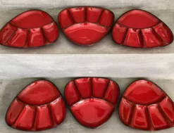 6 Assiettes à compartiments