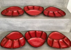 6 Assiettes à compartiments