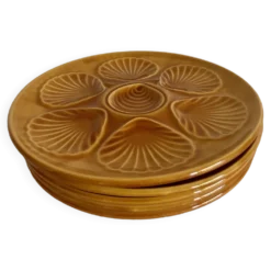 5 assiettes à coquillages vintage