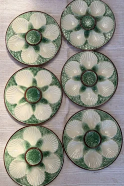 Assiettes à coquilles saint-Jacques