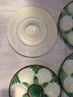 Assiettes à coquilles saint-Jacques
