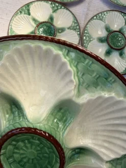 Assiettes à coquilles saint-Jacques