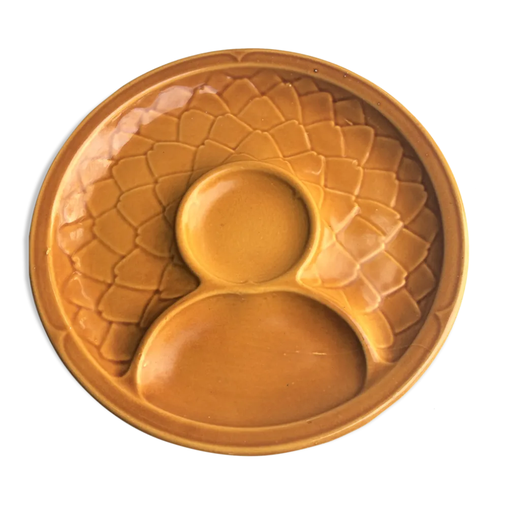 8 assiettes céramique artichauts