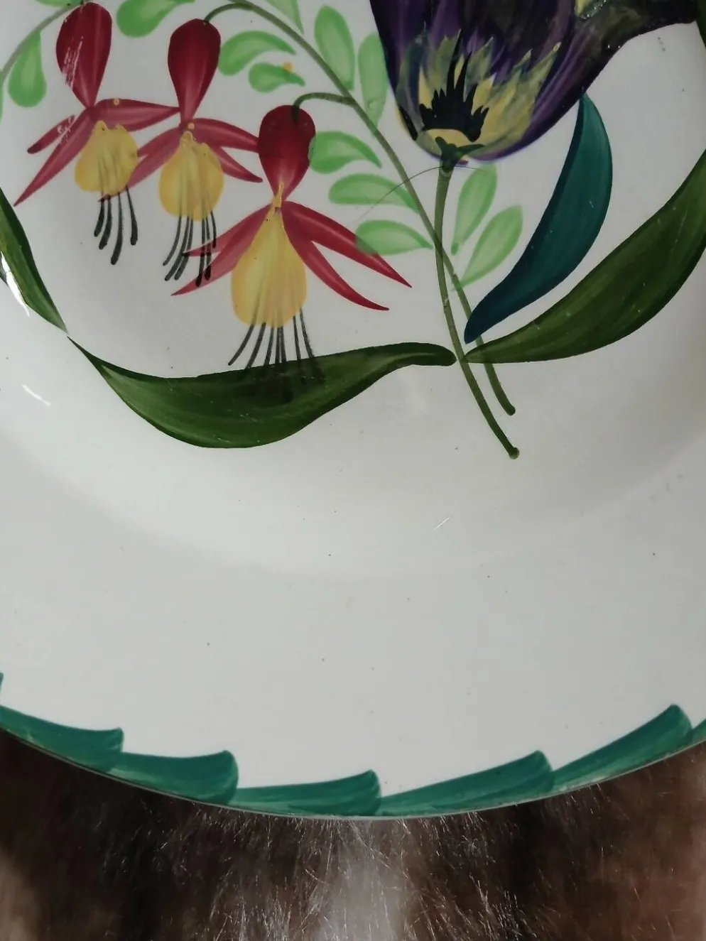 3 assiettes creuses anciennes St Amand et Hamage