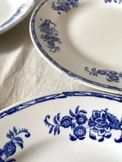 Assiettes creuses anciennes l'Amandinoise