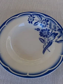 6 assiettes creuses anciennes de chez Sarreguemines modèle "André" en très